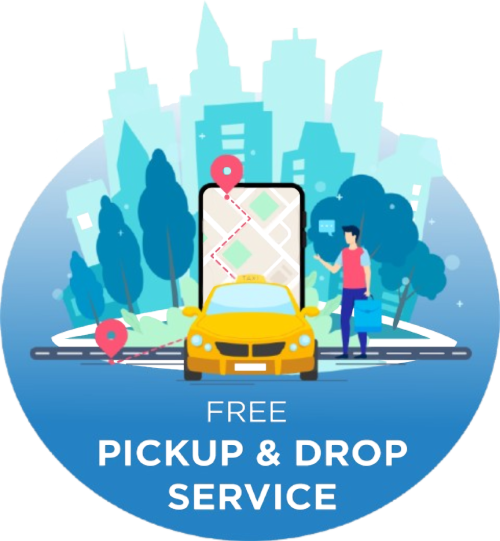 Free Pickup and Drop service for EMAMI AAMOD site visit